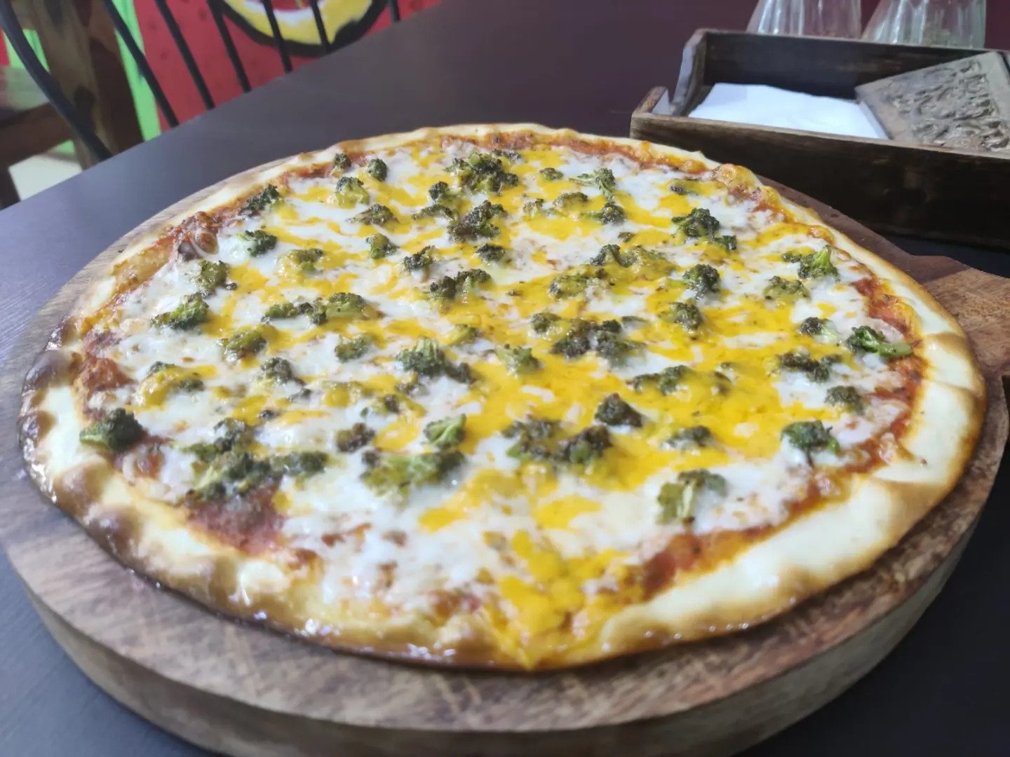 Handcrafted pizza made with Caputo 00 flour dough