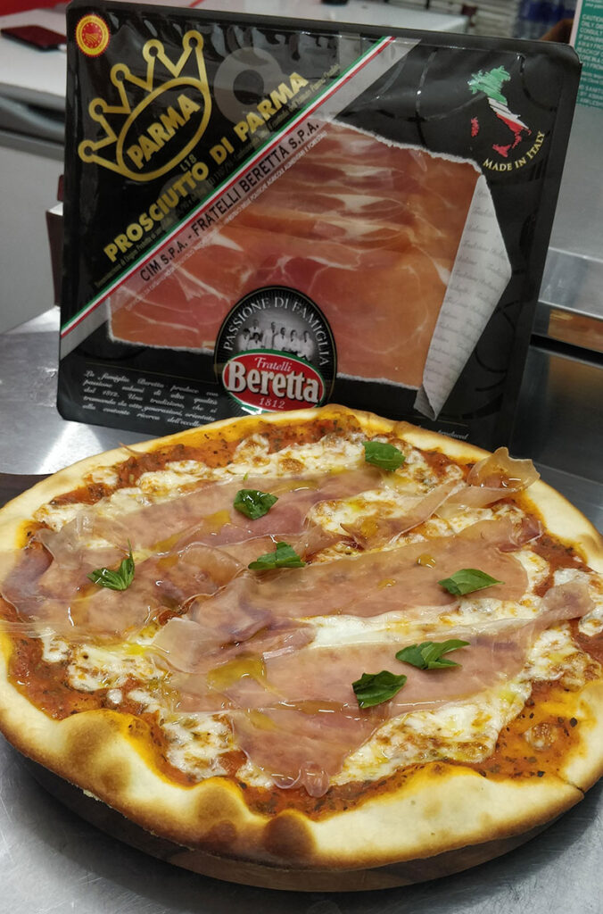 Prosciutto di Parma (contains pork) Chef Roy's Pizzeria